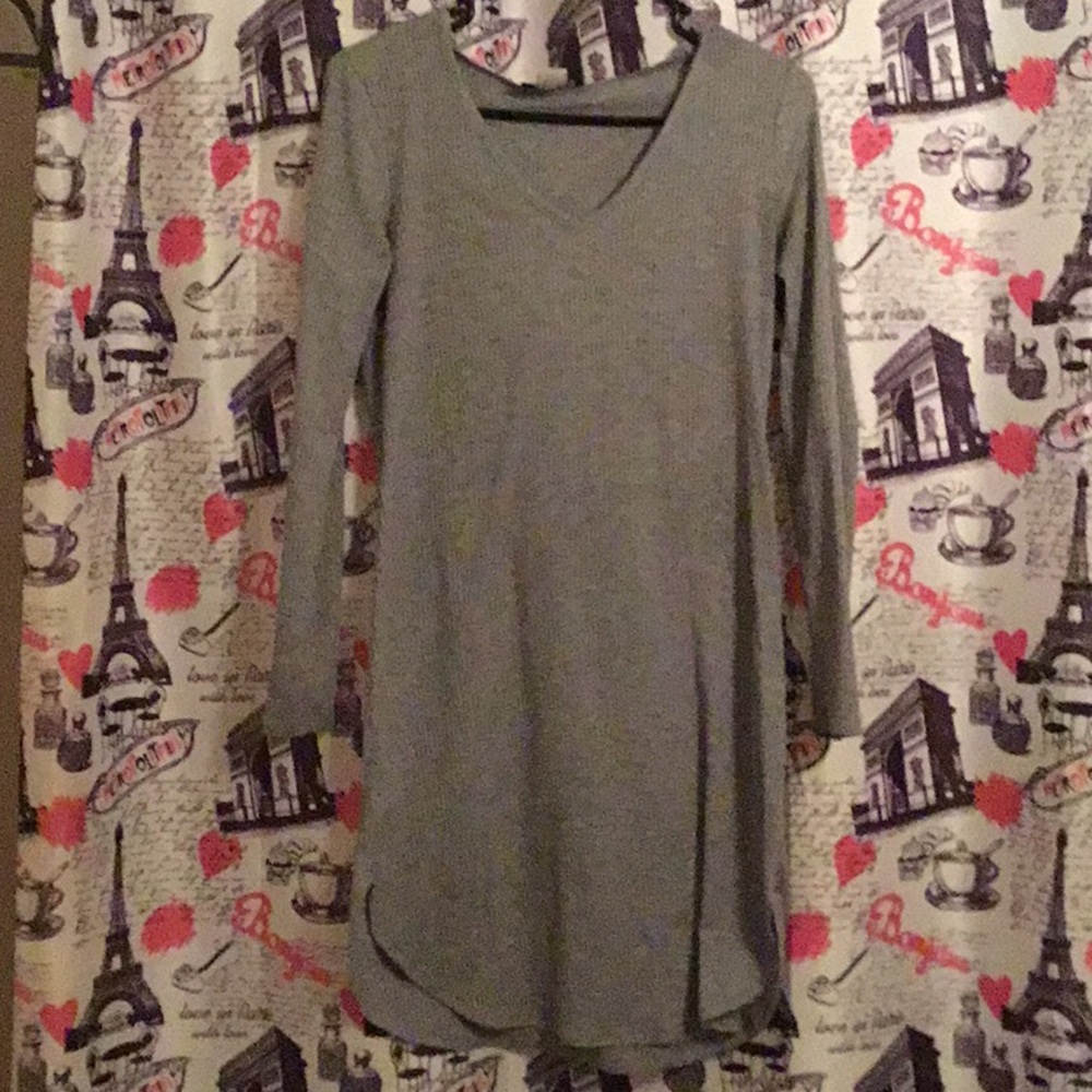 Gray T-shirt dress